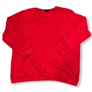 Ashley Blue Red Sweater Blouse 2x